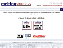 Tablet Screenshot of meltingsolutions.com